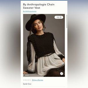 By Anthropologie Chain Sweater Vest
